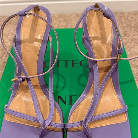 Bottega Veneta Lavender Strappy Heels main image 0
